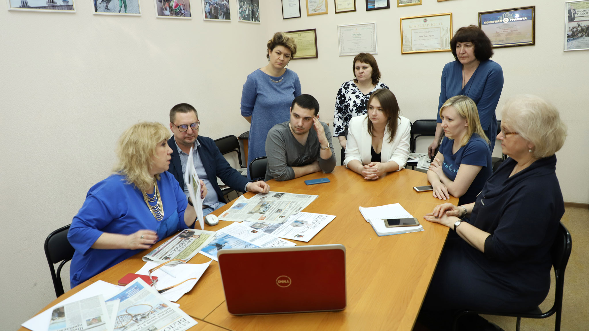 Сегодня в газете «Казанские ведомости» трудятся 32 человека. Трое сотрудников занимаются сайтом