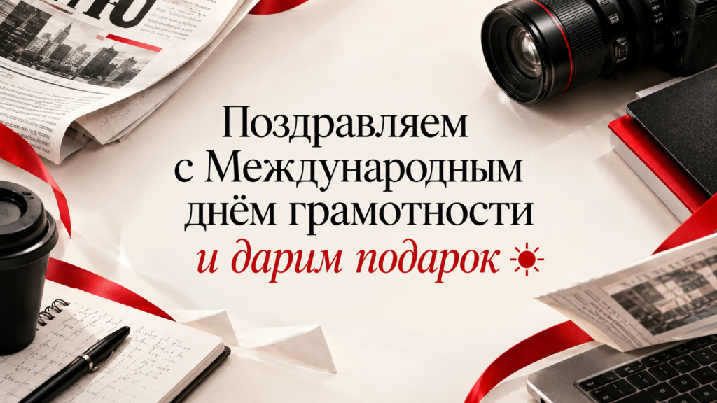 Обложка для конкурса в день грамотности на сайт журнала Журналист